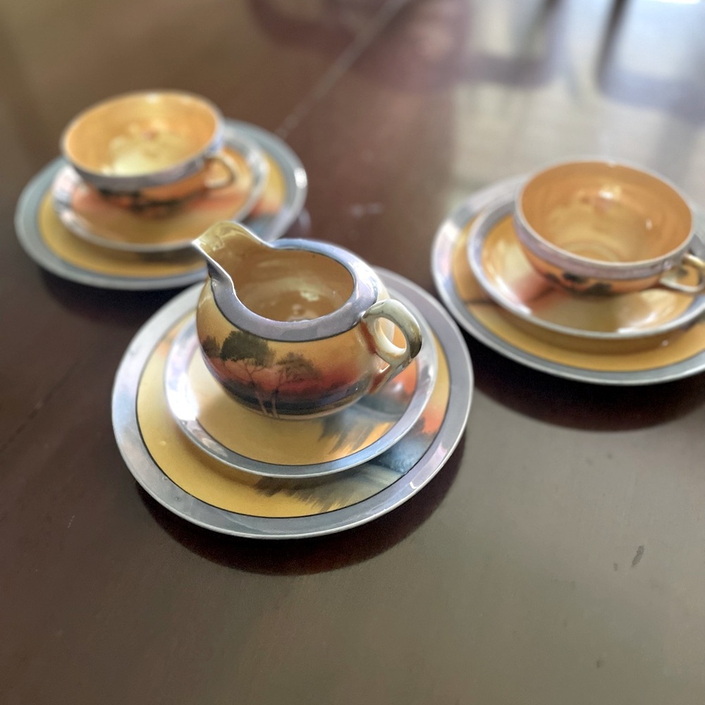 Japanese Hand Painted Tea Set